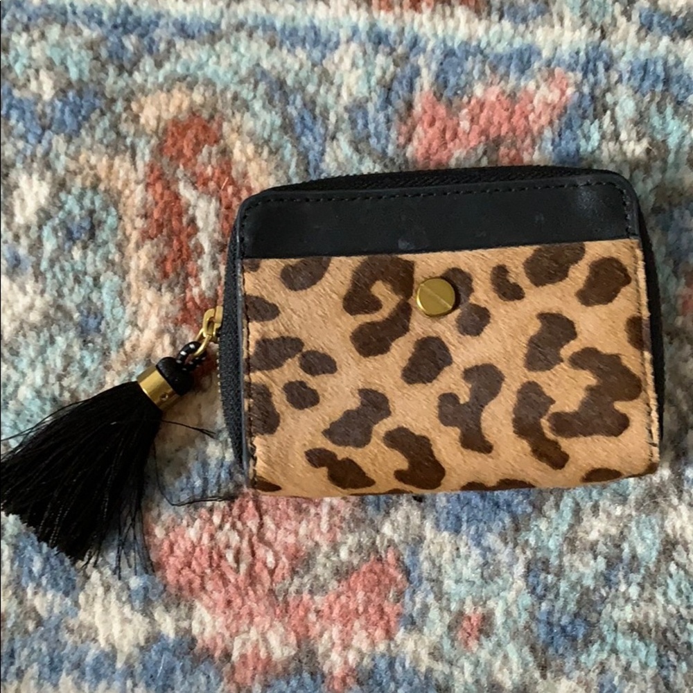 Jcrew leopard wallet